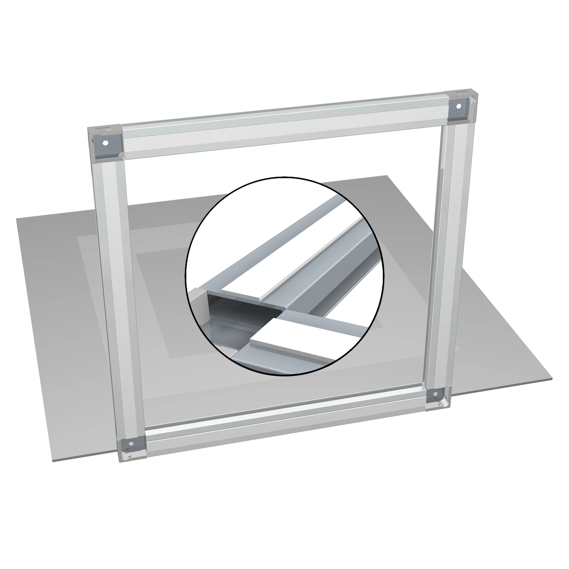 Pack de 2 back frame rail Alu brut - barre de suspension - Image 9