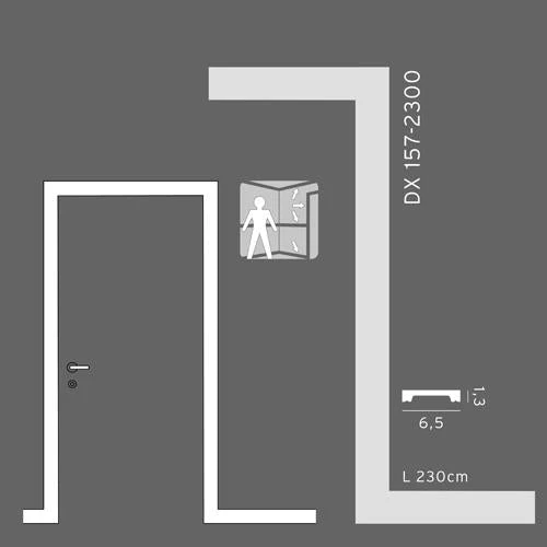 SX157 Plinthe Orac Decor - 6,5x1,3x200cm (h x p x L) - plinthe décorative polymère - Image 8