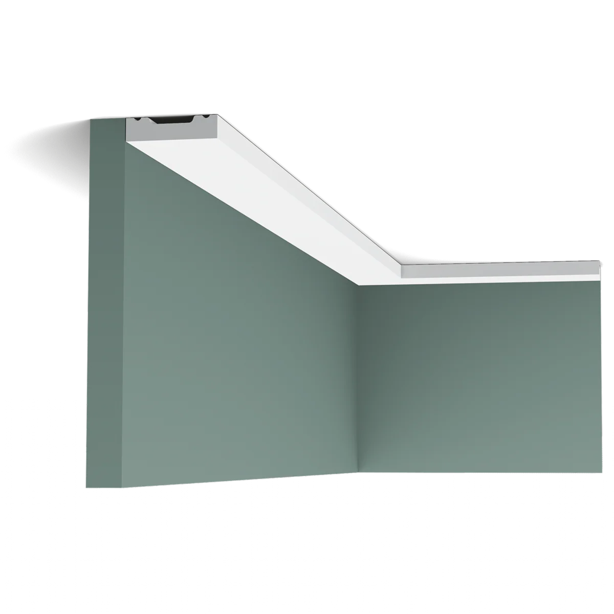 SX162 Moulure multifonctionnelle Orac Decor Axxent  - 4x1x200cm (h x p x l) - plinthe décorative - Image 3