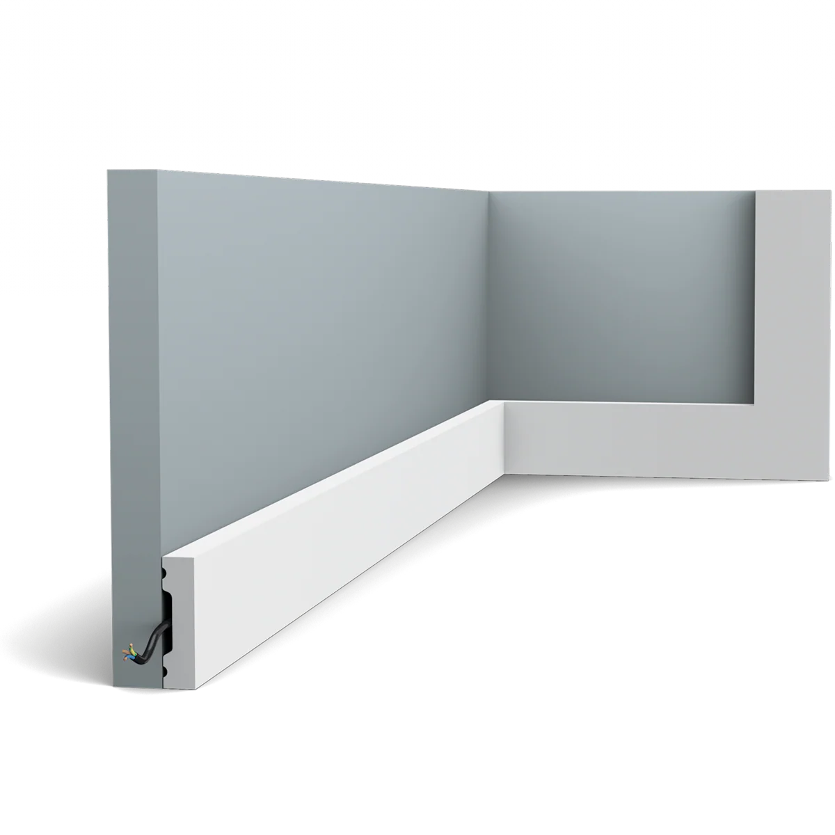 SX162 Moulure multifonctionnelle Orac Decor Axxent  - 4x1x200cm (h x p x l) - plinthe décorative - Image 5