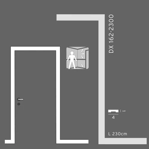 SX162 Moulure multifonctionnelle Orac Decor Axxent  - 4x1x200cm (h x p x l) - plinthe décorative - Image 7