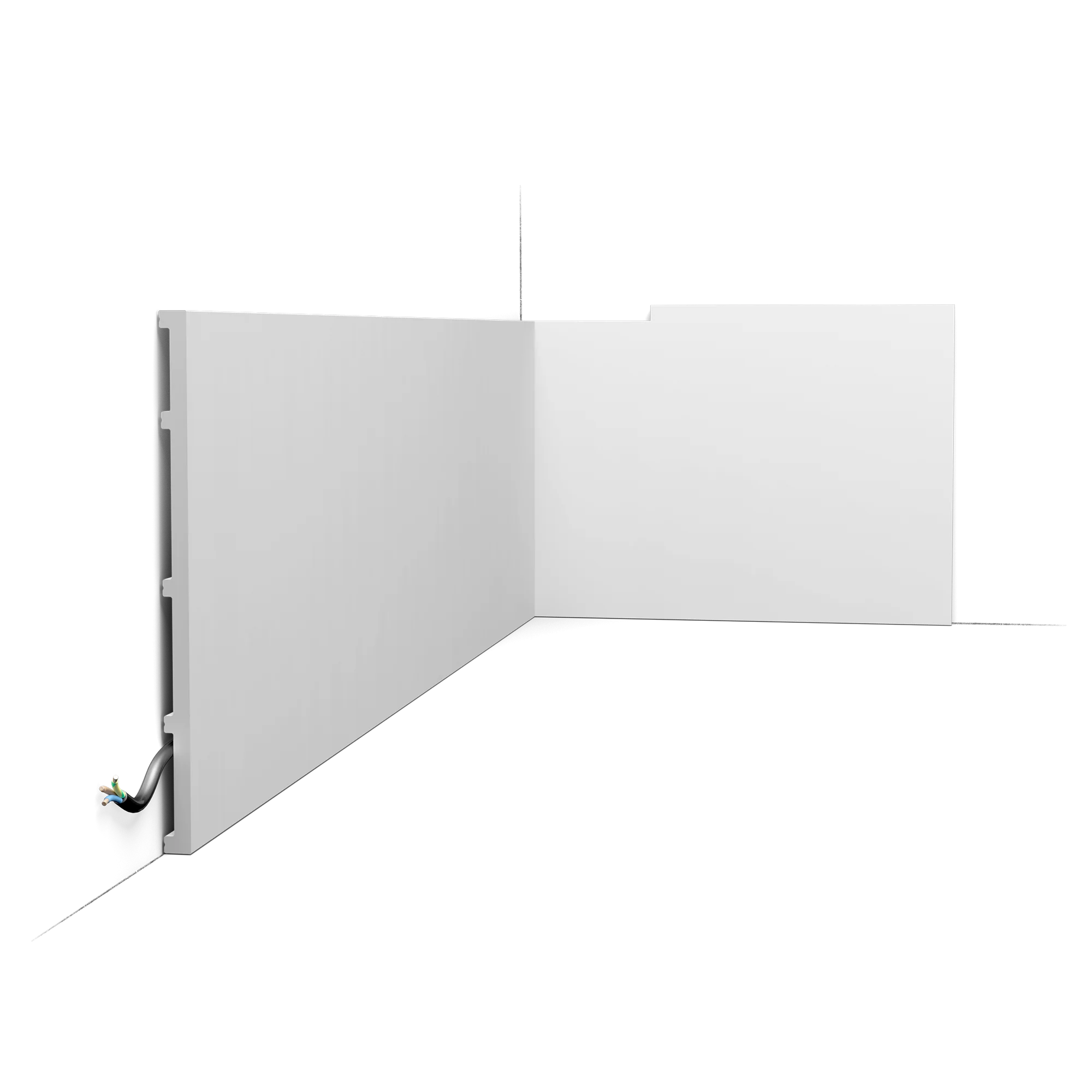 SX207 SQUARE Plinthe Orac Decor - 25 x 1,3 x 200cm (h x p x L) - plinthe décorative polymère - Image 4