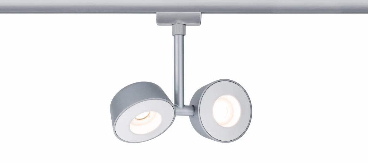 *Discontinué*Système URail Spot Double Pellet Chrome Mat 2x4W - Image 2
