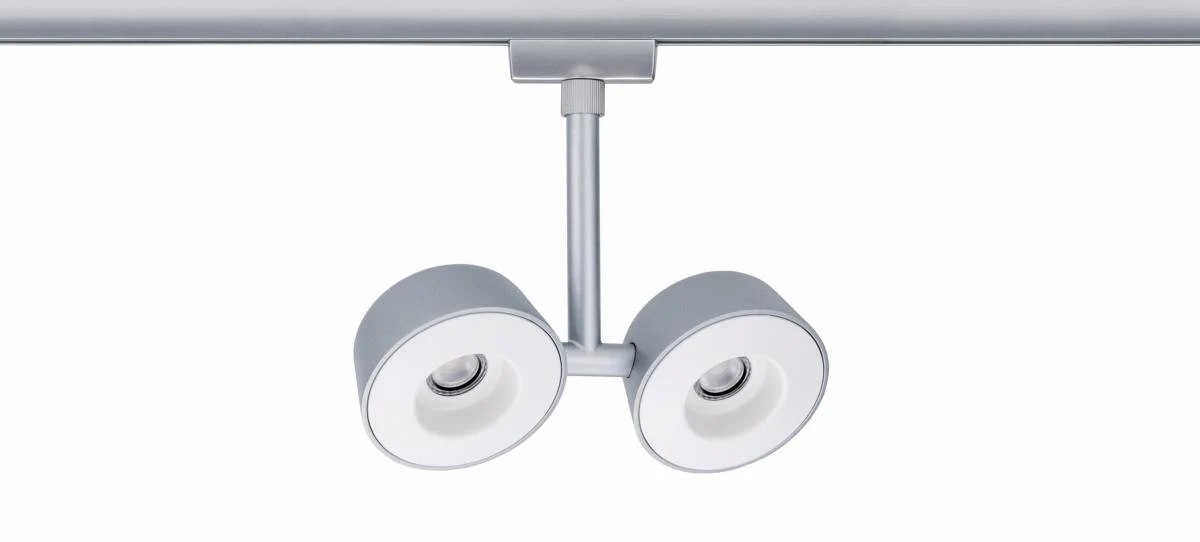 *Discontinué*Système URail Spot Double Pellet Chrome Mat 2x4W - Image 3